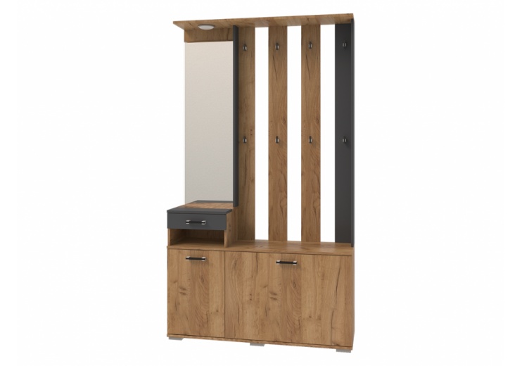 Вешалка с зеркалом Бостон сек.7