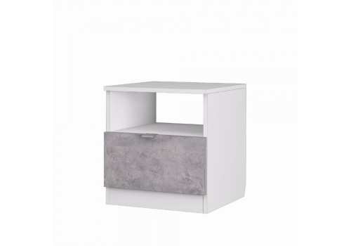 Акцент №13 (Тумба 400, ФУР.) (белое сияние/цемент светлый)