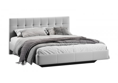 Кровать без ПМ «Эмма» Тип 1 (без подъемного механизма) Велюр Confetti Silver