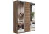 Шкаф-купе Прайм 3-х дверный (Зеркало/ЛДСП/Зеркало) Крафт табачный